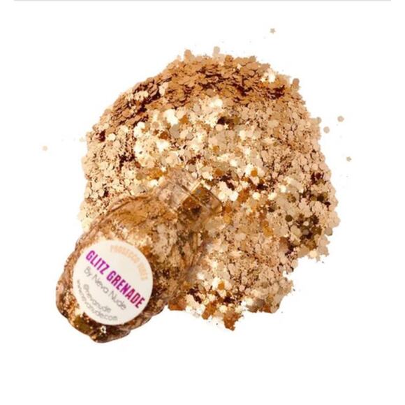 🦋B2G1🦋NEVA NUDE Cosmetic Glitter Glitz Grenade In Aloe Gel | PROSECCO VIBES | - Picture 1 of 4